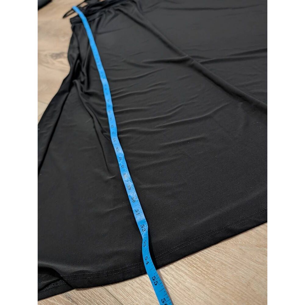 Torrid Black Sleeveless Crisscross Babydoll Maxi Dress Size 0 Large Formal - Picture 11 of 11